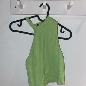 Asymmetrical Lime Green Tank